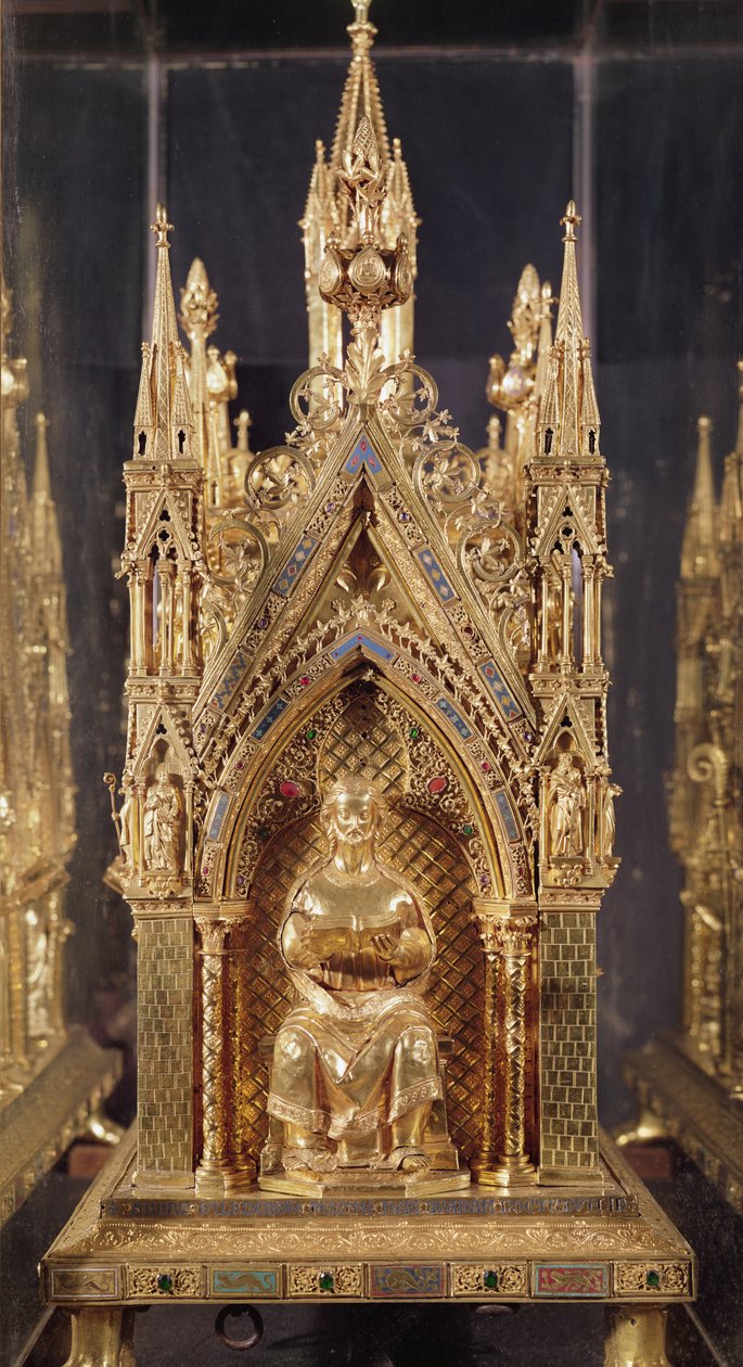 Seated figure of Christ, from the Reliquary of Saint Taurin by French School