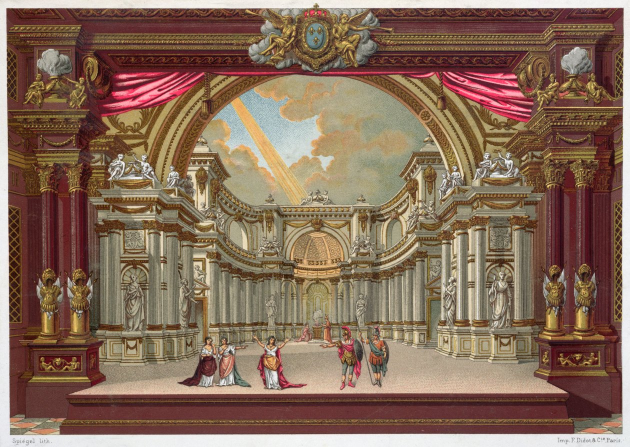 Set design for the Theatre at Versailles by French School