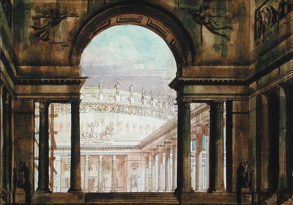 Set design inspired by antiquity, c.1800 by French School