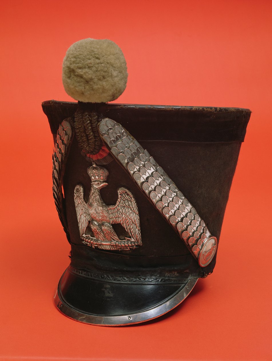 Shako of a lancer of the army of the First French Empire, c.1804-1815 by French School
