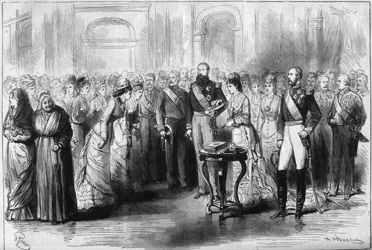 Silver Wedding of the King and Queen of the Belgians by French School