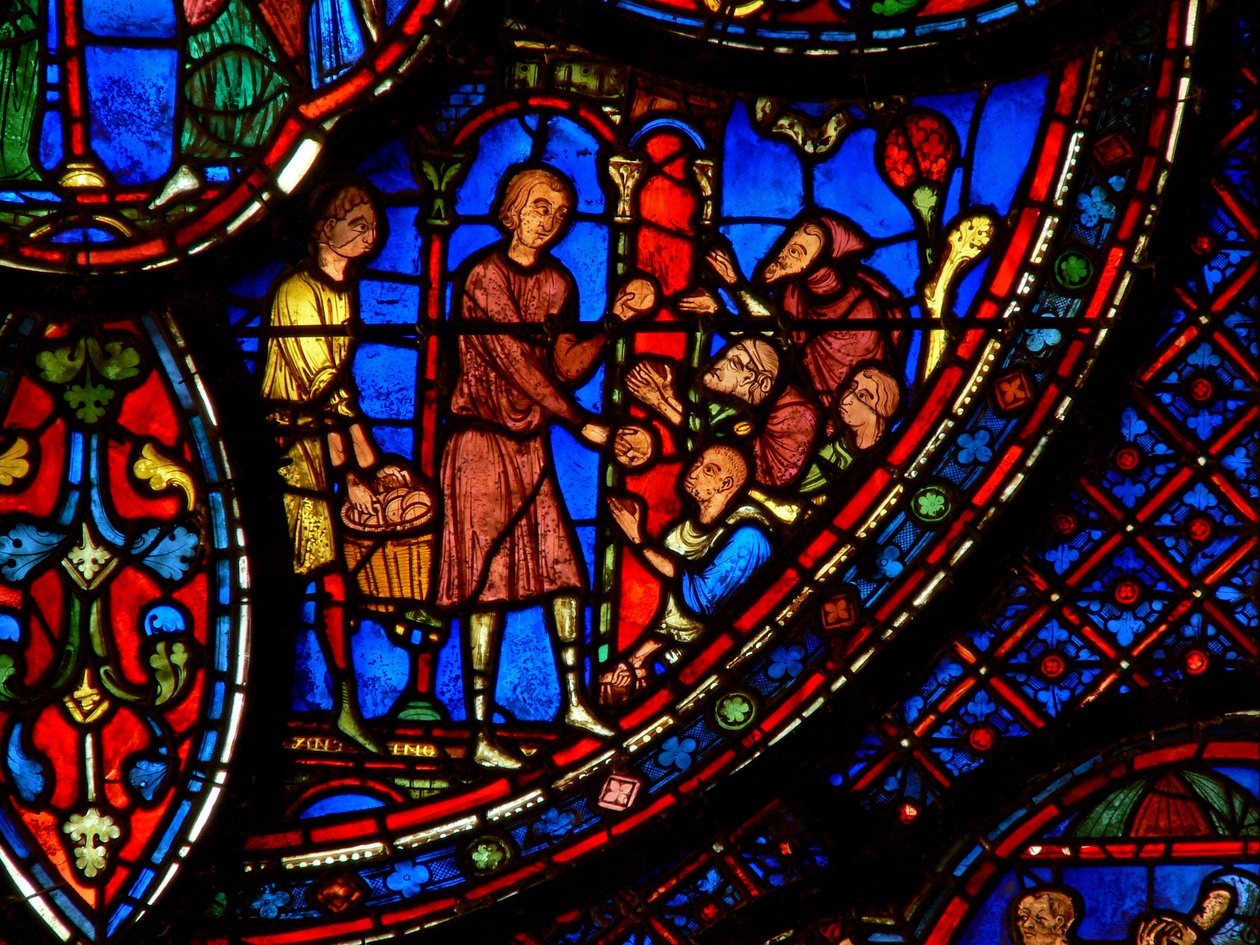 St Anthony distributes to the poor by French School