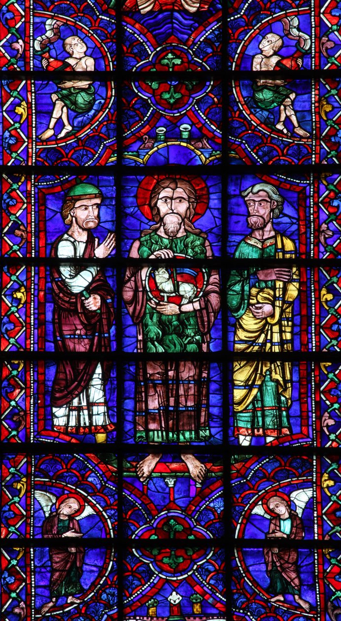 St John the Baptist with Agnus Dei by French School