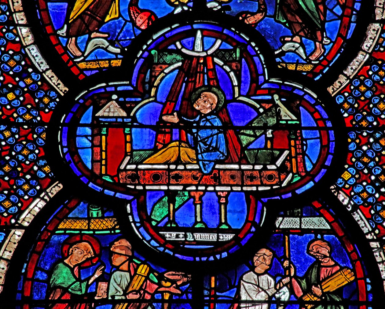 St John Window: Awaits Death and Resurrection by French School