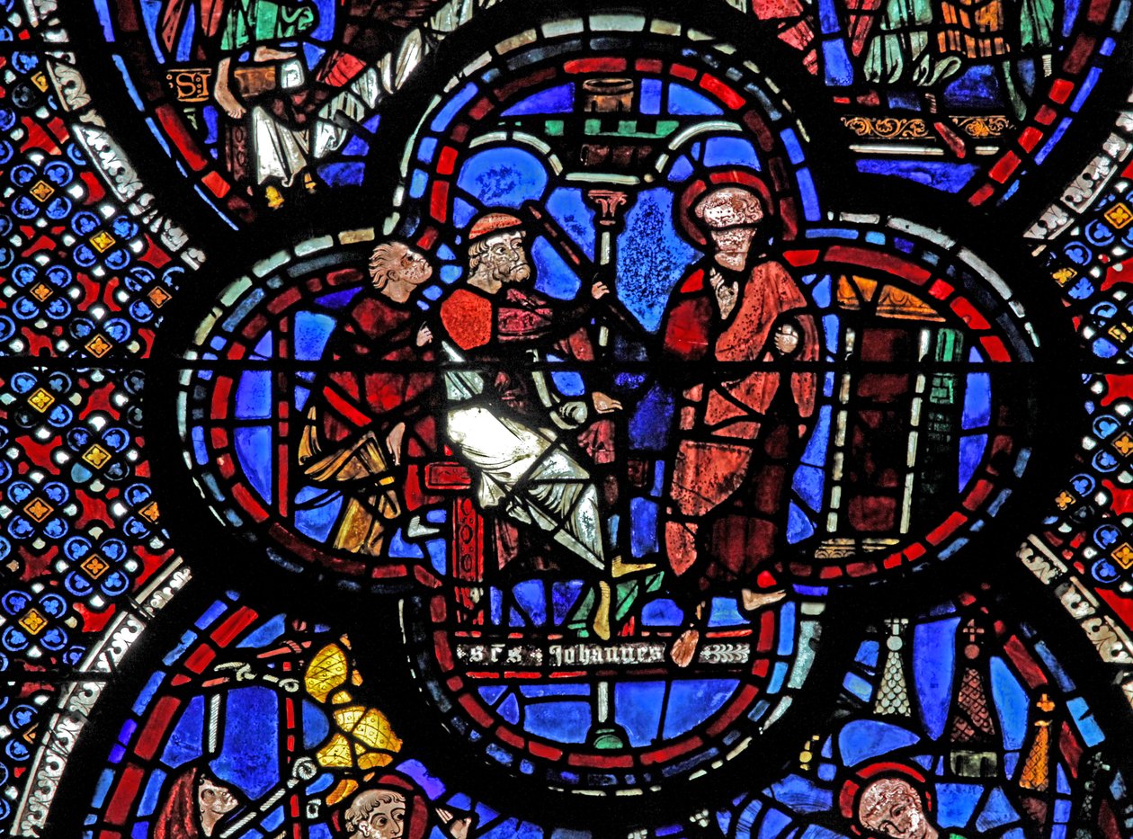 St John Window: Summoned Before Aristomades by French School