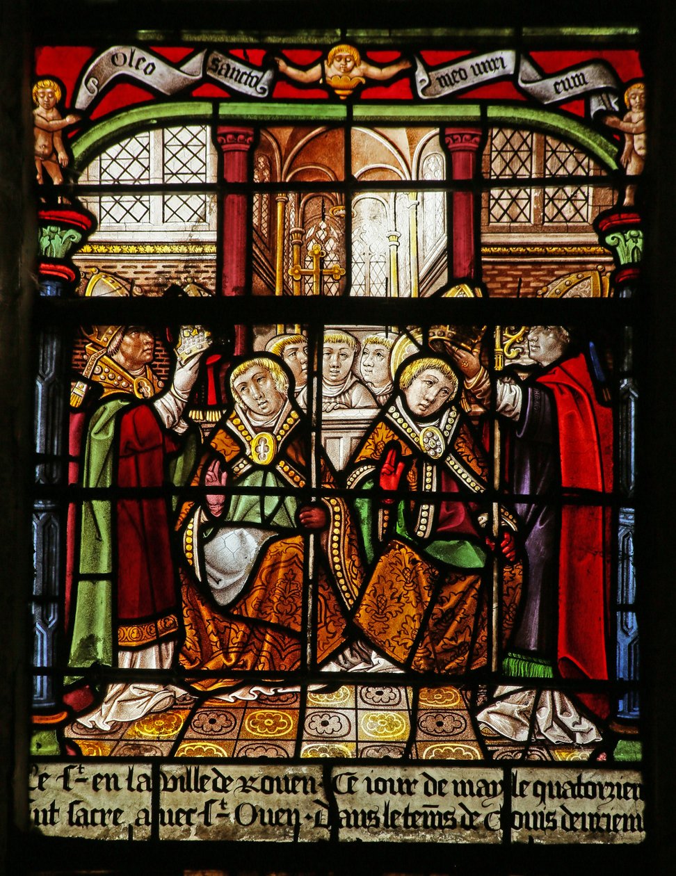 St Ouen and St Eloi Enthroned by French School