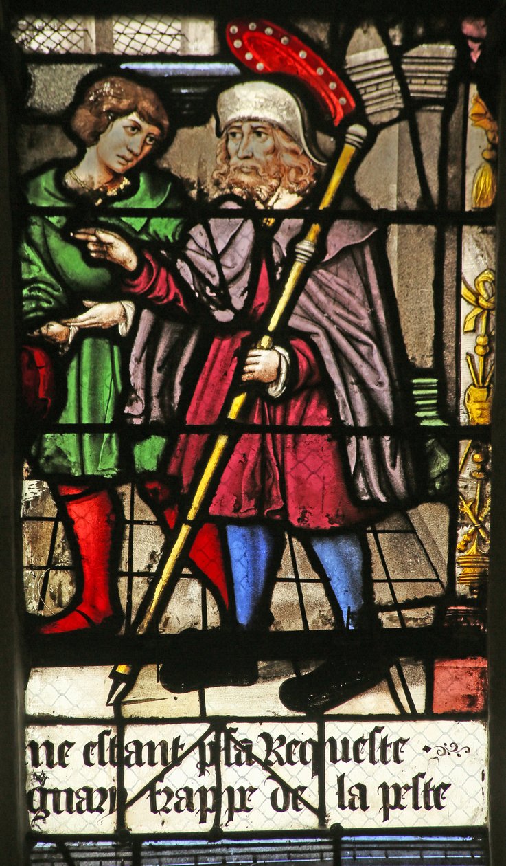 St Roch Departs on Pilgrimage by French School