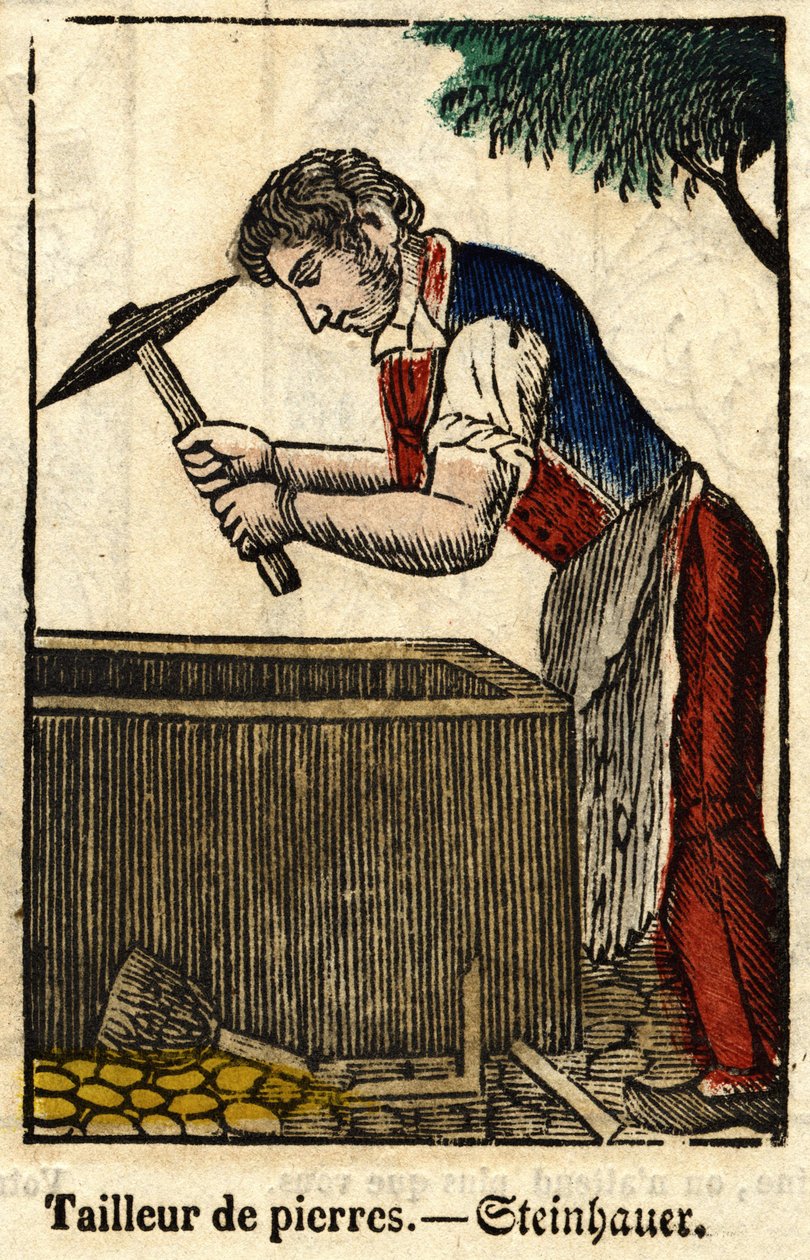 Stone tailor; Series on trades by French School