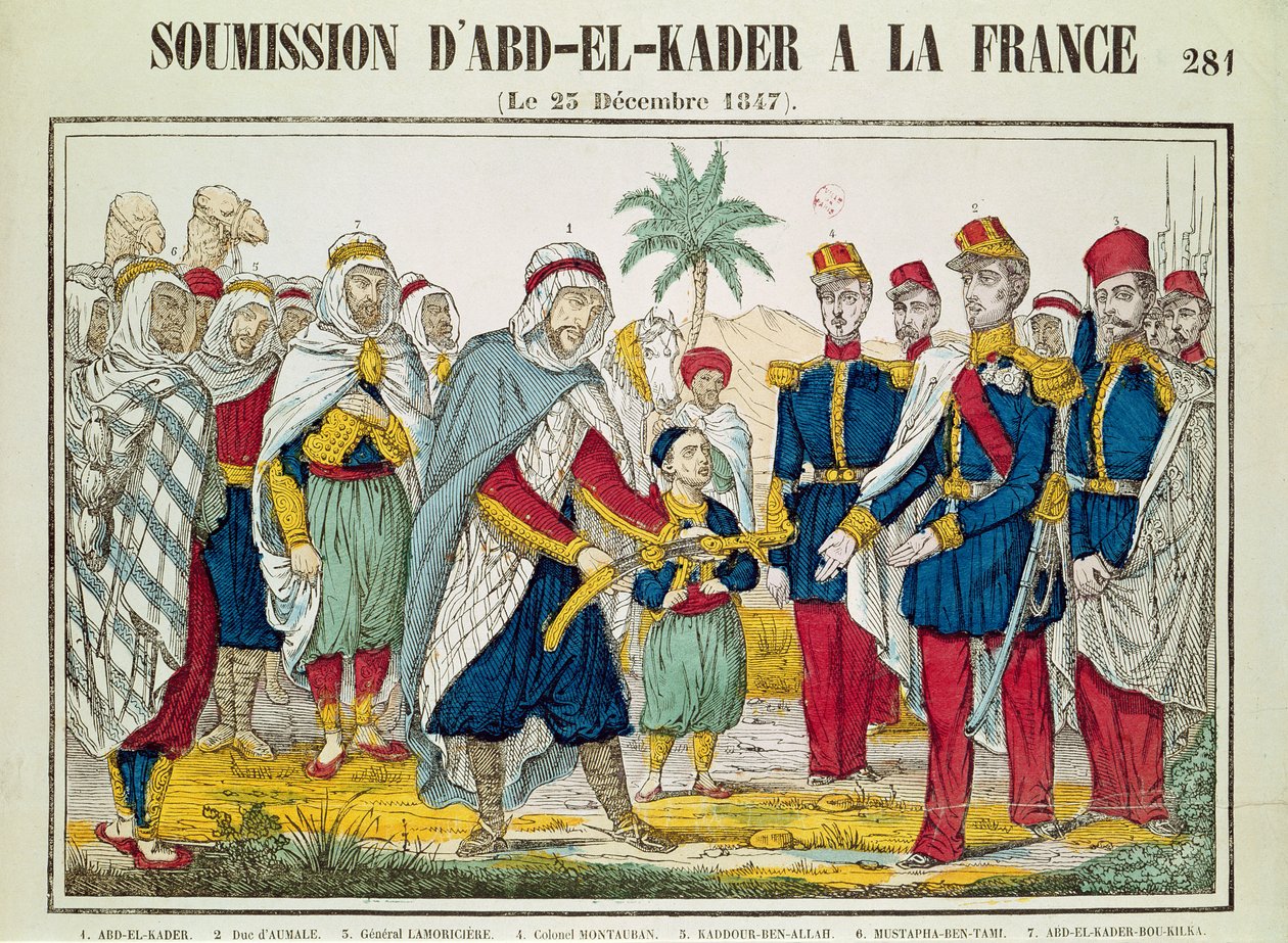 Submission of Abd el-Kader (1808-83) to Henri d