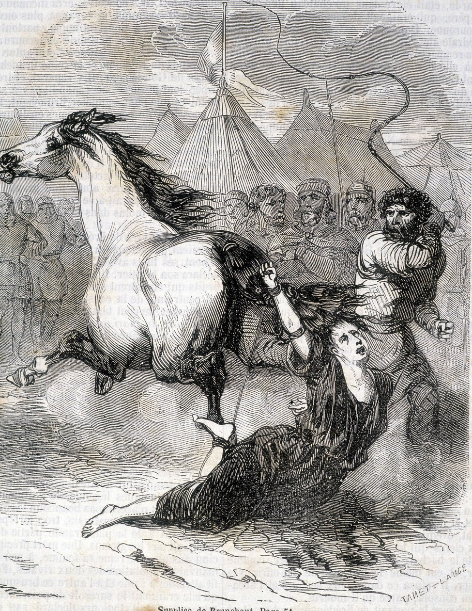 Supplice de Brunehaut (or Brunehilde) (613) - in 