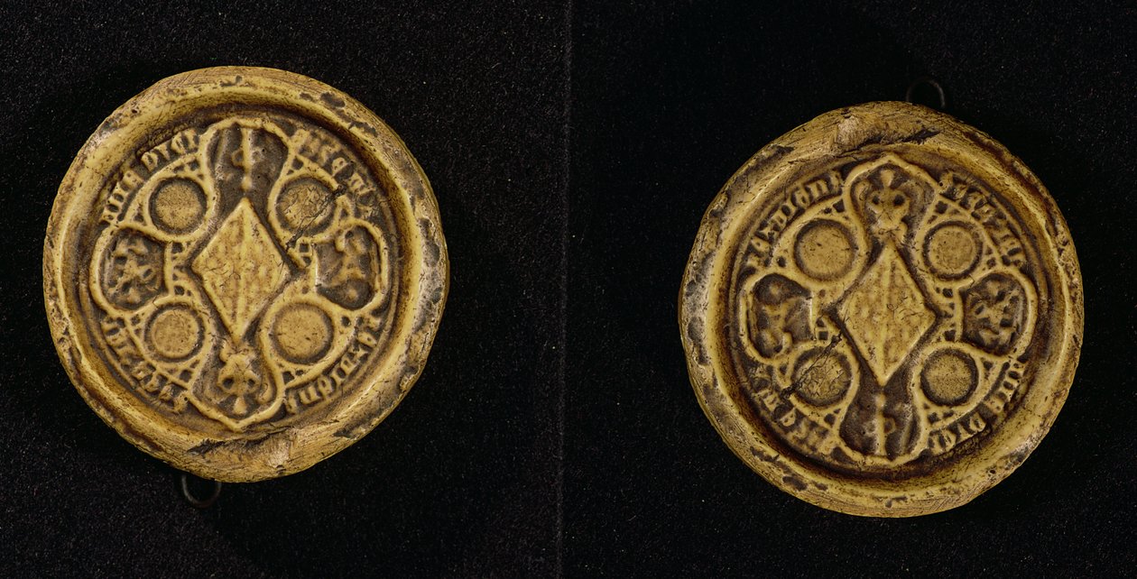 The Armorial Seal of Jeanne de Penthievre, Duchess of Brittany and Countess of Goello by French School