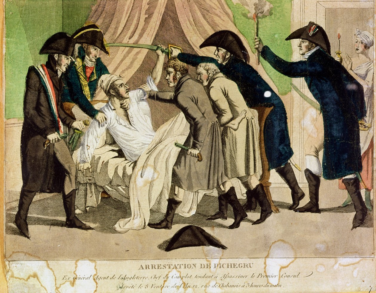 The Arrest of General Charles Pichegru by French School