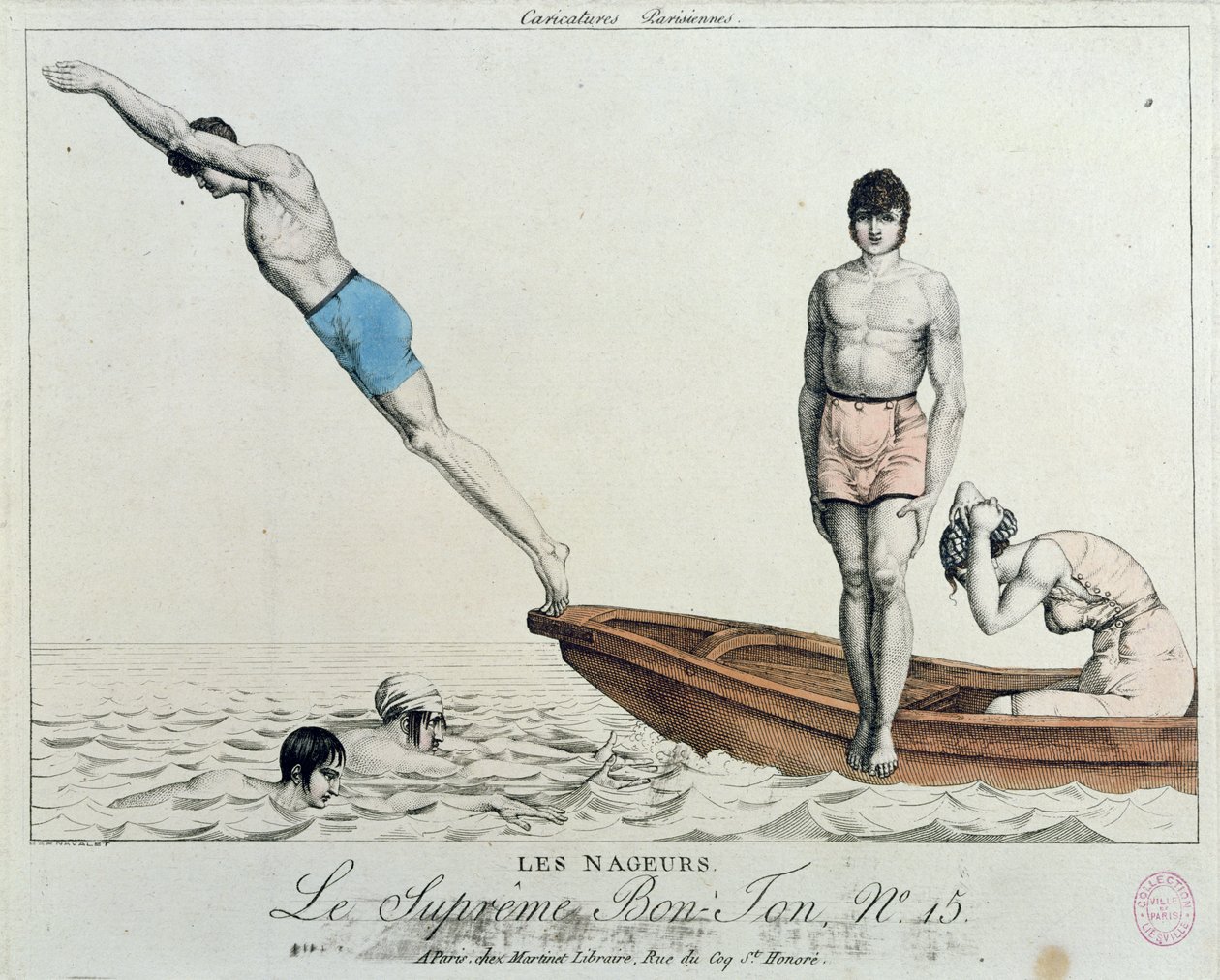 The Bathers, no.15 from Le Supreme Bon-Ton by French School