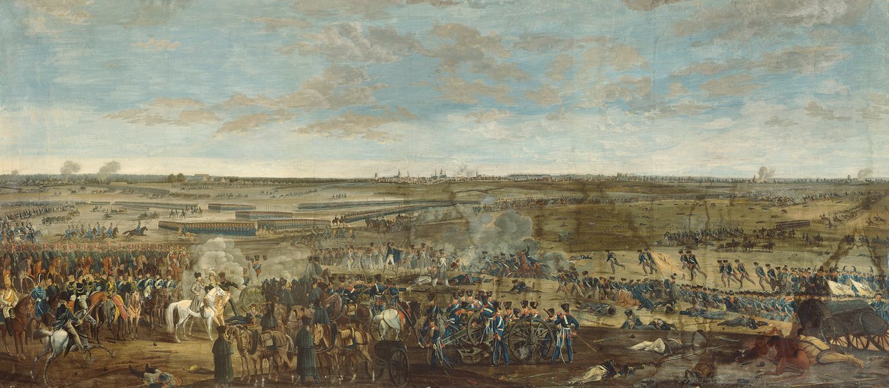The Battle of Leipzig, 18th October 1813 by French School