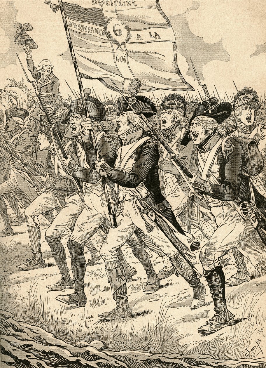 The Battle of Valmy by French School