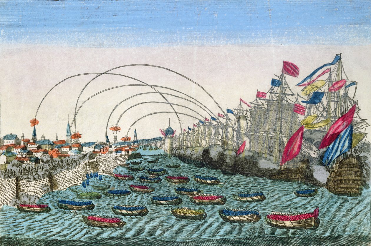 The Capture of Havana by the English in 1762 by French School