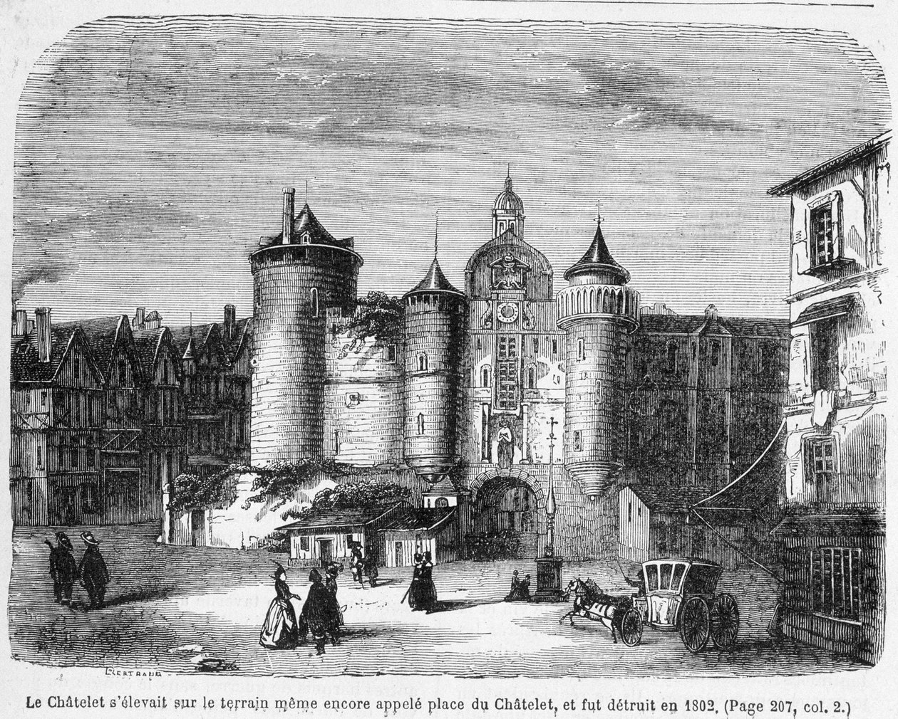 The Chatelet in the 18th century by French School