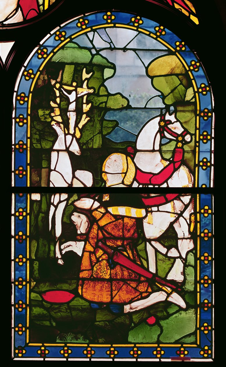 The Conversion of St. Eustace, from the Church of Saint-Pierre du Chatel by French School