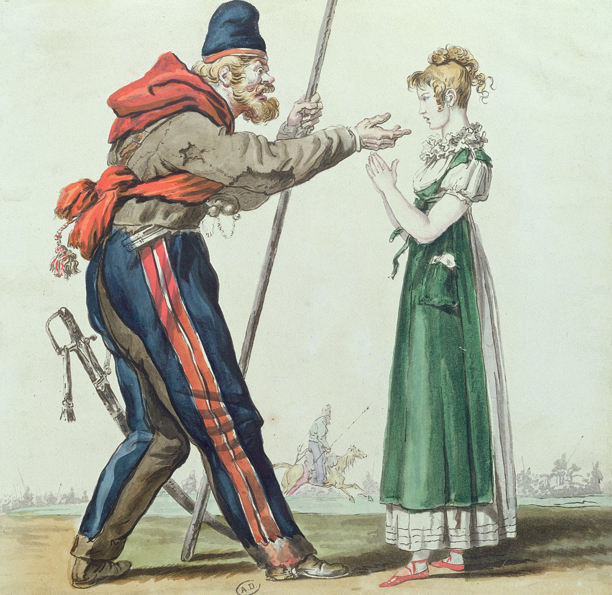 The Cossack in Paris by French School