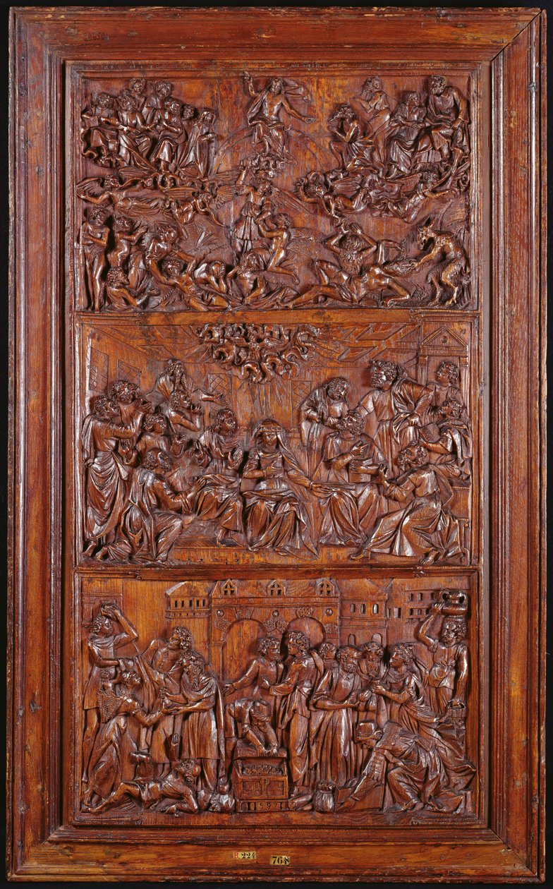 The Credo, Panel III: The Last Judgement, Pentecost and the Communion of Saints, 1587 by French School