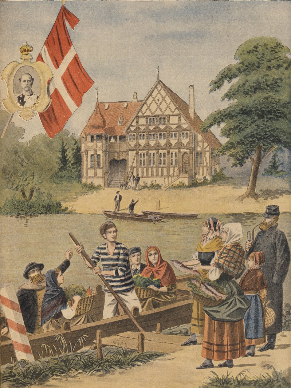 The Danish Pavilion at the Universal Exhibition of 1900, Paris, Illustration from Le Petit Journal, 19th August 1900 by French School