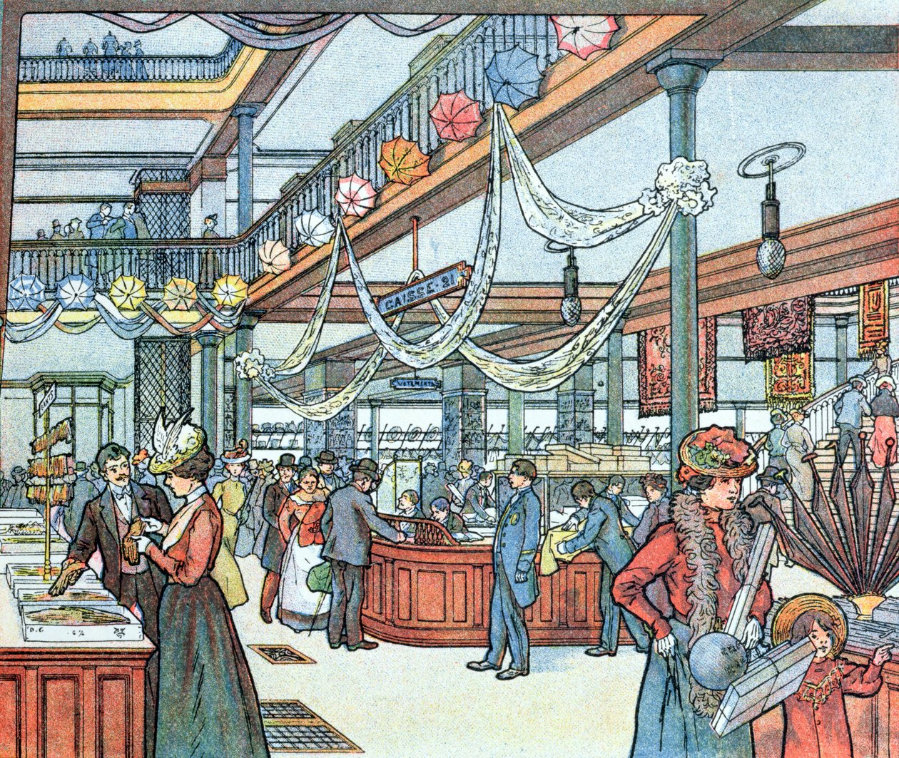 The Department Store, illustration from Cours Schweiter by French School