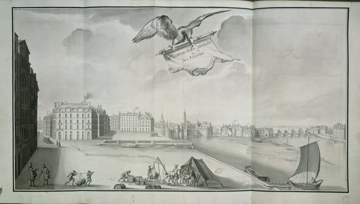 The Gabelle, Nantes, in 1723 by French School