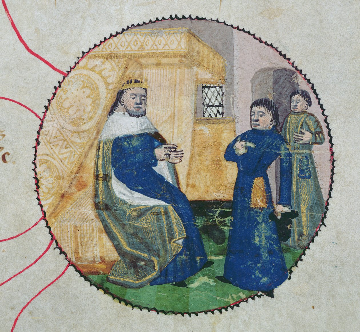 The Genealogy of Charles V and Charles VI (detail) by French School