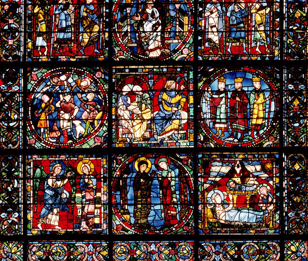 The Incarnation Window (detail) by French School