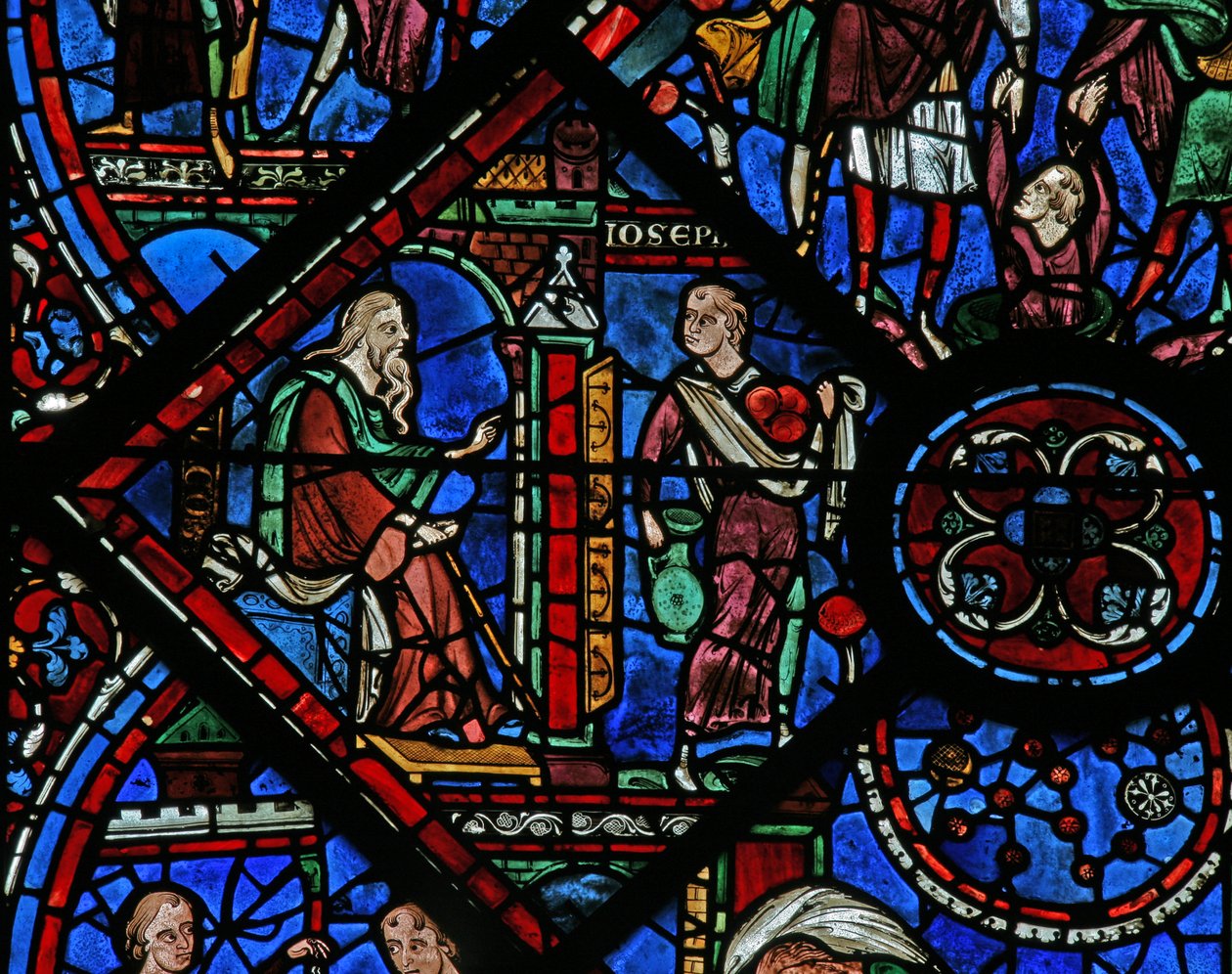 The Joseph Window: Jacob Sends Joseph to His Brothers by French School