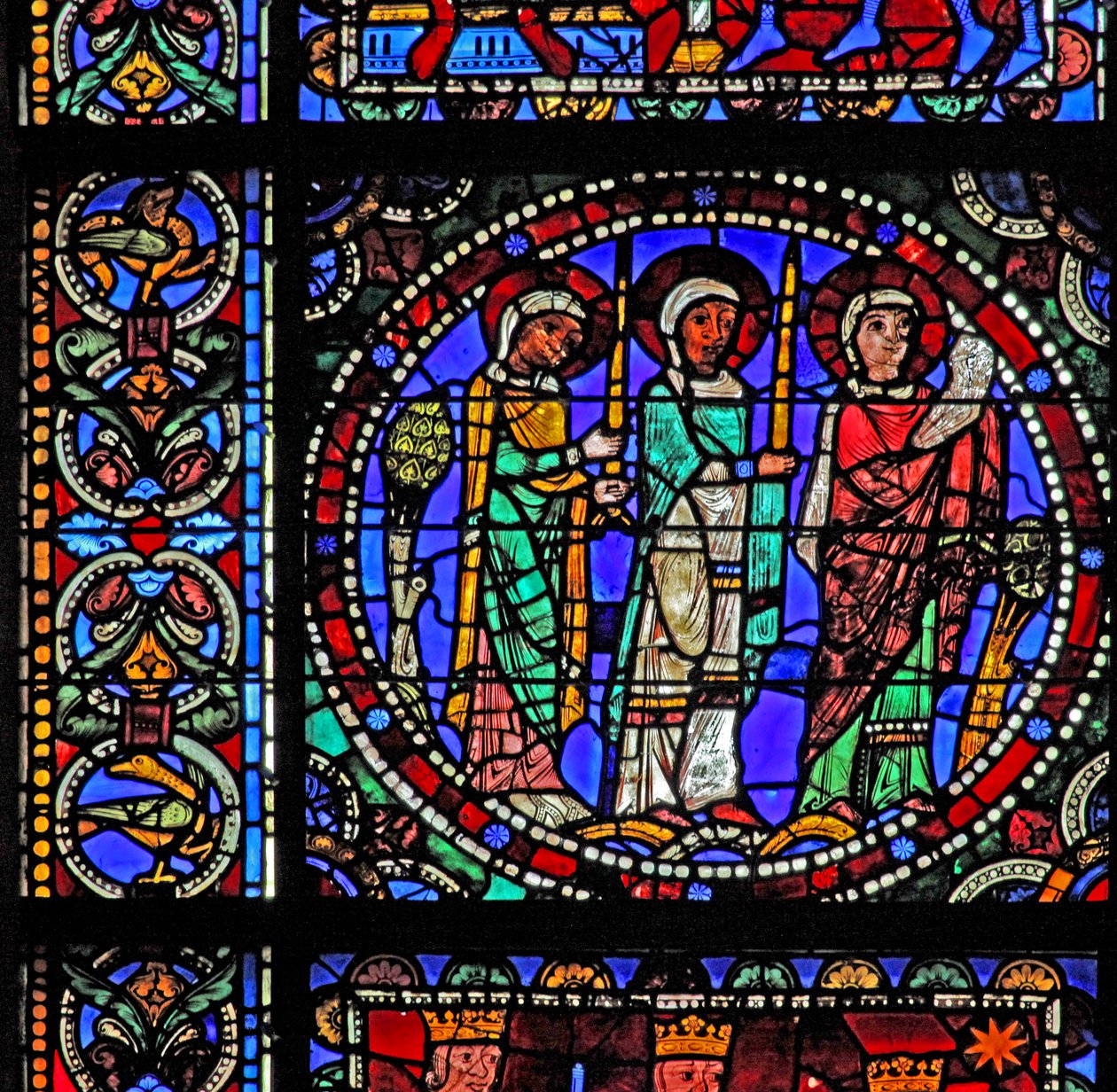The Life of Christ: Three Saints Attending the Presentation in the Temple by French School