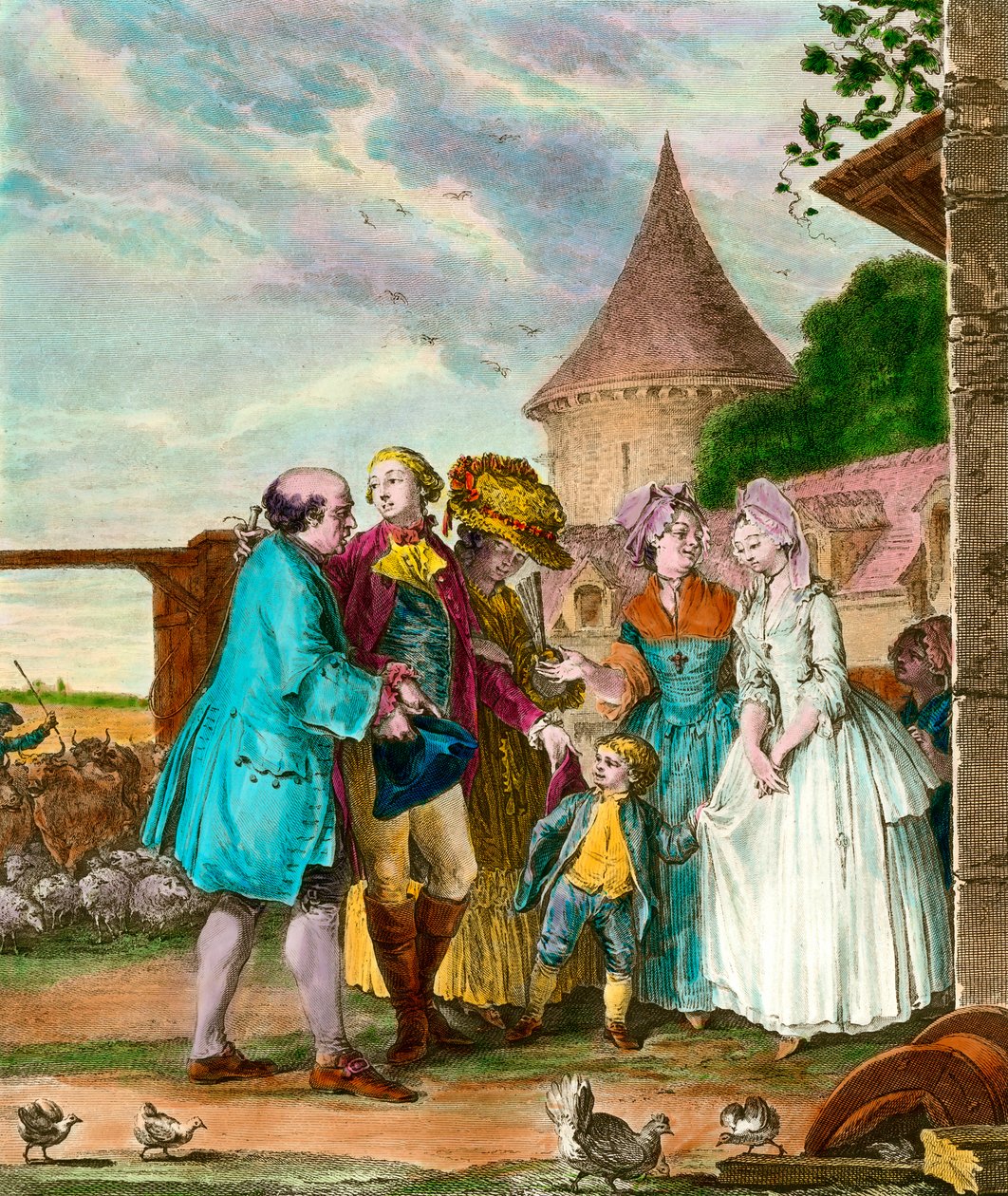 The Lord and His Farmer by French School