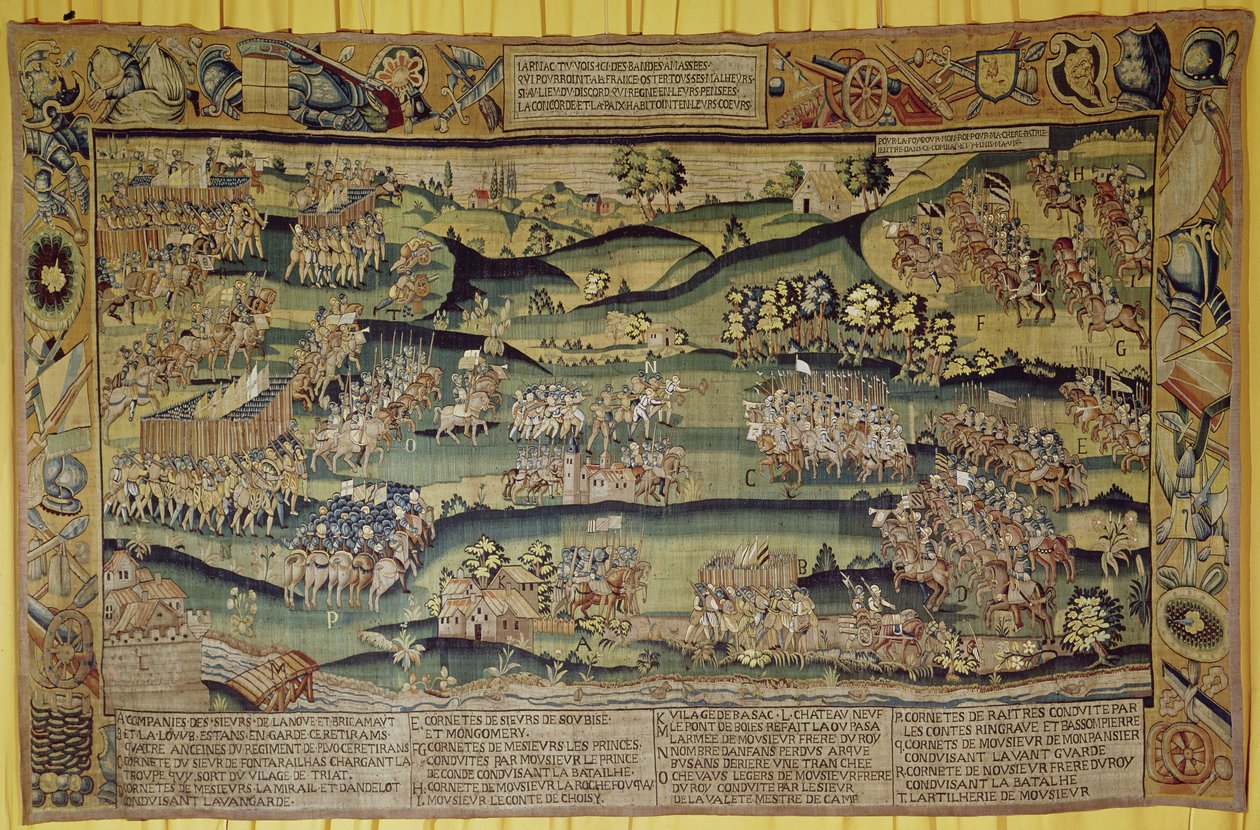 The Meeting of the Two Armies at the Battle of Jarnac, 13th March 1569 by French School