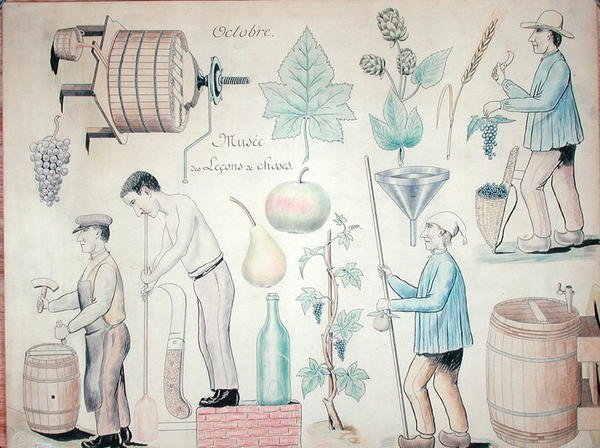 The Month of October: Wine Production by French School