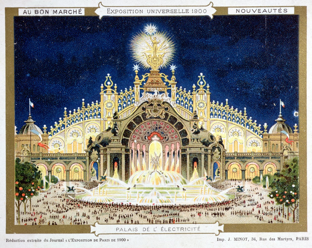 The Palace of Electricity at the Universal Exhibition, from 