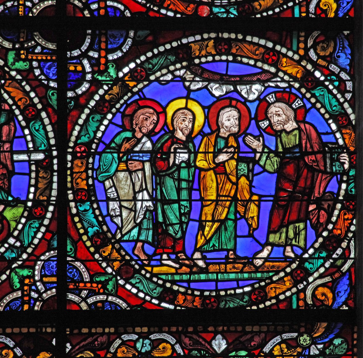 The Passion Window: Christ Descends from Mount Tabor by French School