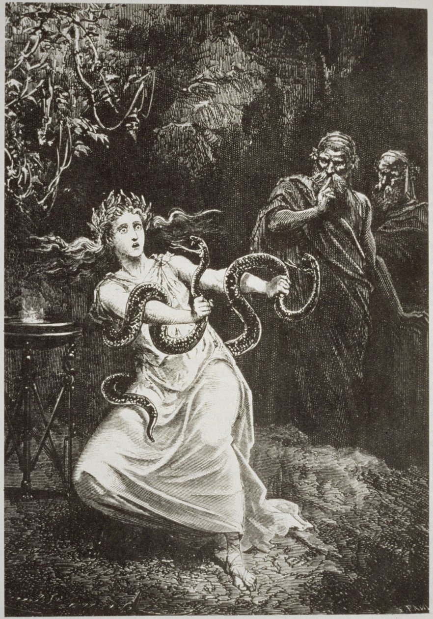 The Pythia, from History of Magic by Paul Christian, published late 19th century by French School
