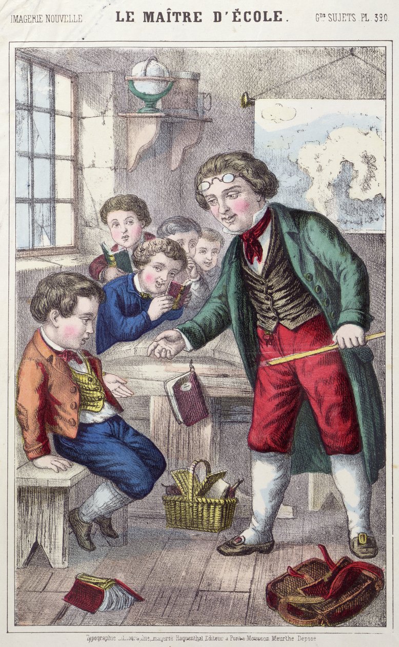 The School Master by French School