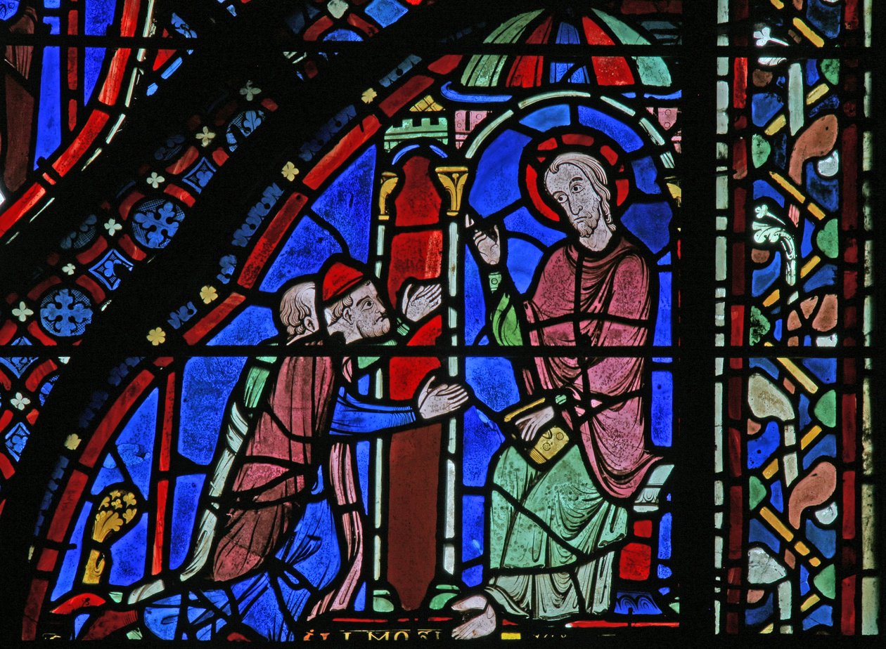 The St James Window: James with Almongenes (Hermogines) and Filetus by French School