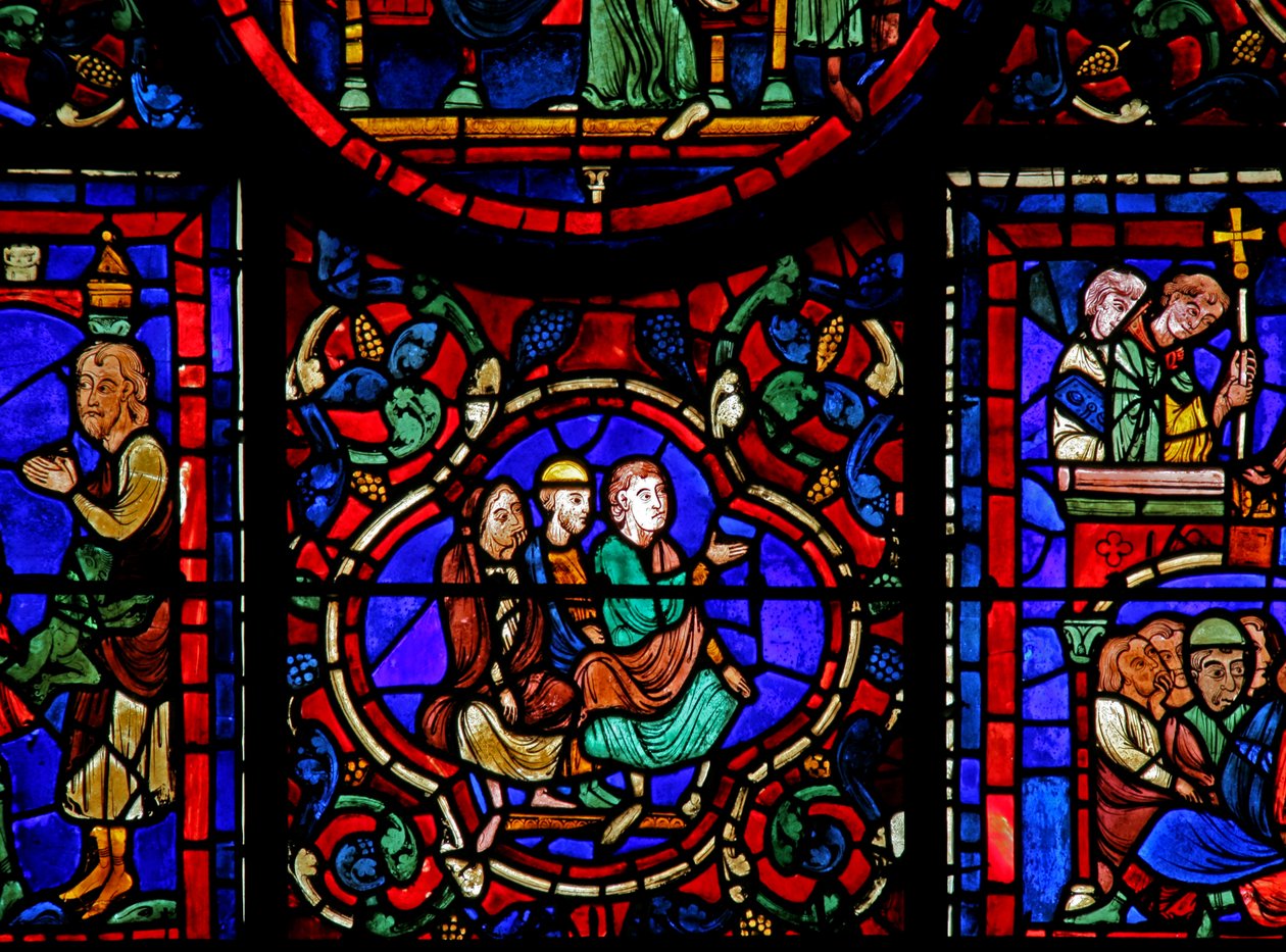 The St Martin window: decorative by French School