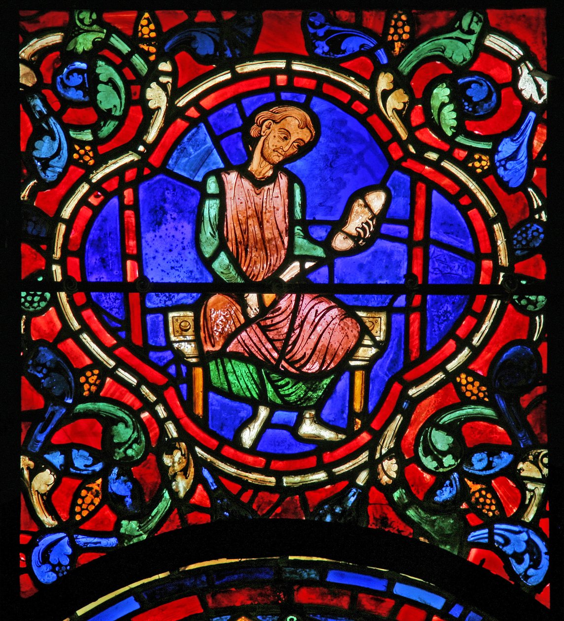 The St Martin Window: Donors - Shoemakers by French School