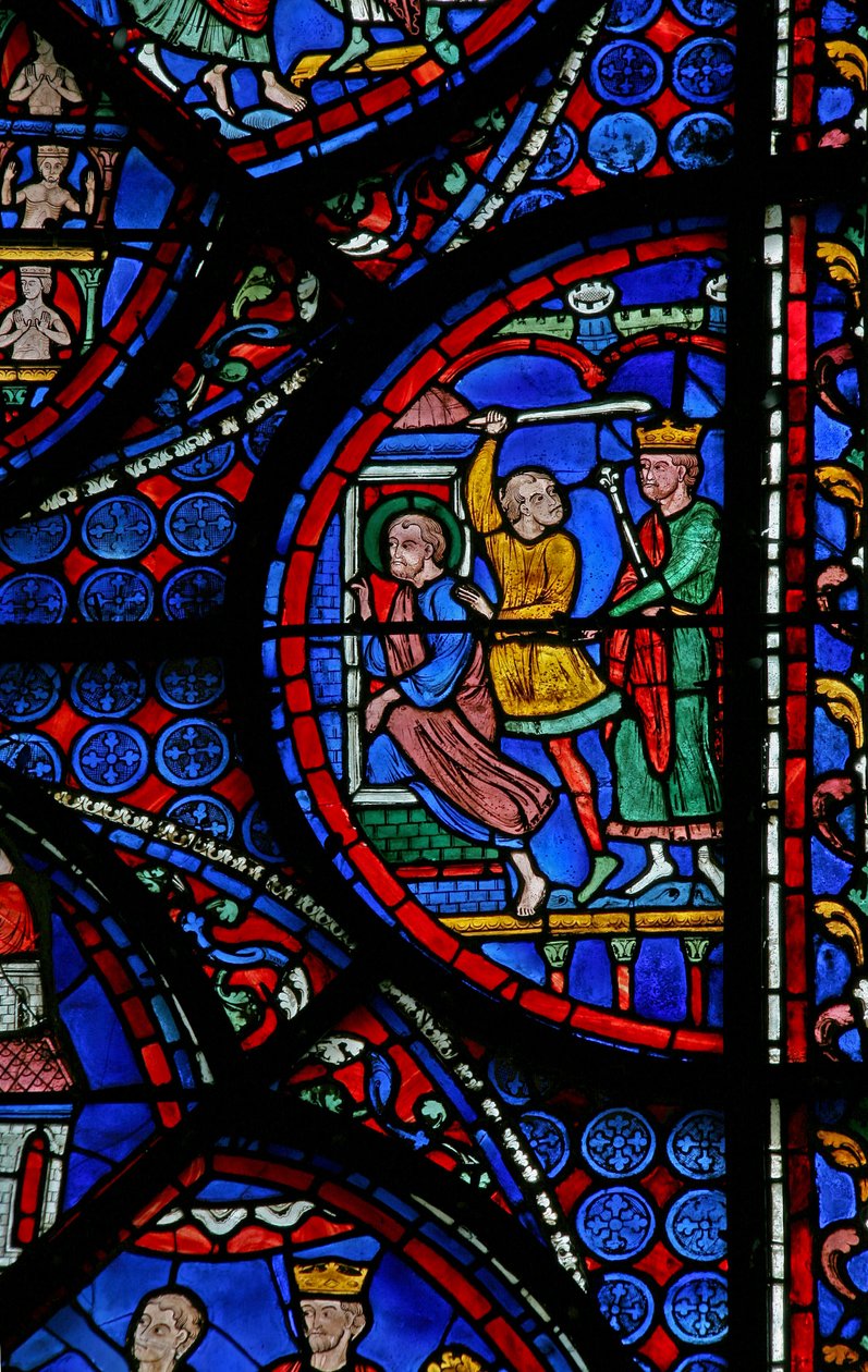 The St Thomas Window: Delivered to a Jailer by French School