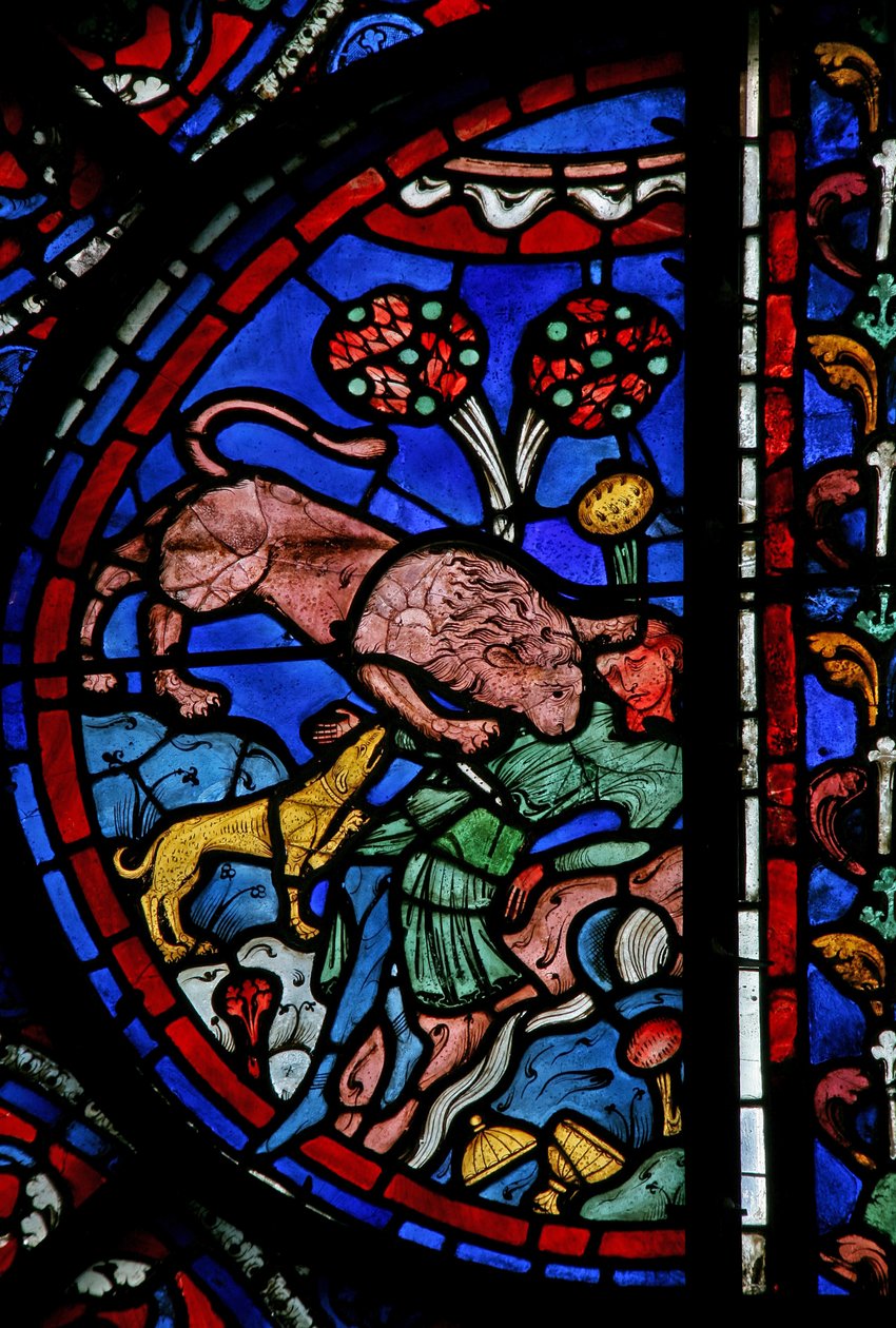 The St Thomas Window: The Butler is Devoured by Beasts by French School