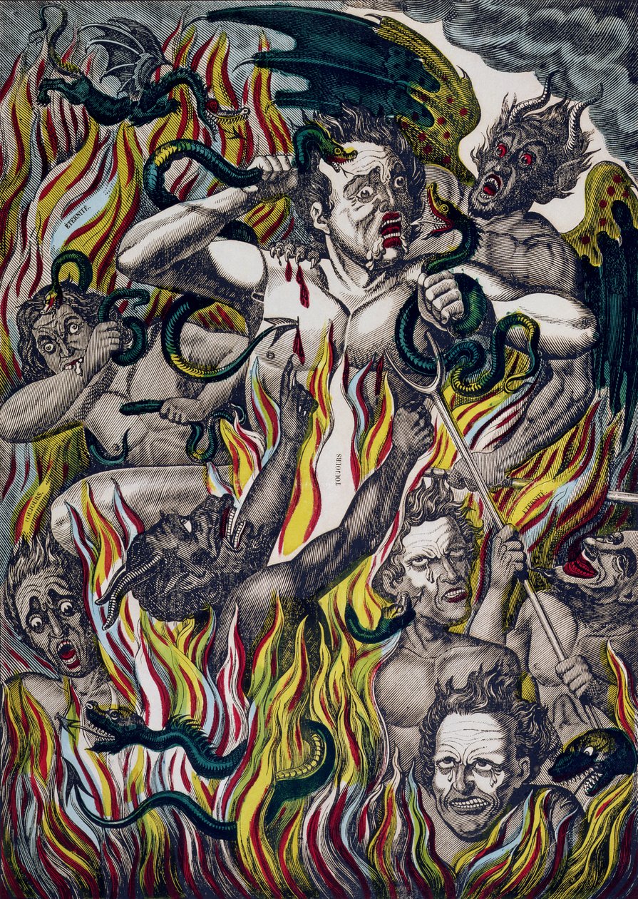 The Torment of the Damned in Hell by French School