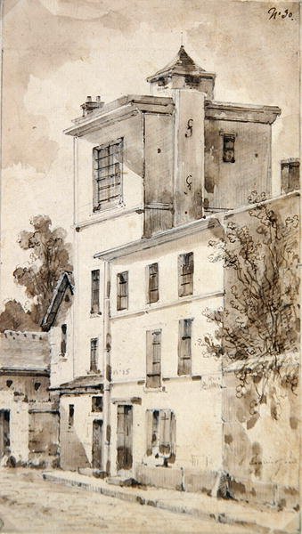 The Tower where Louis-Jacques Daguerre made his discoveries by French School