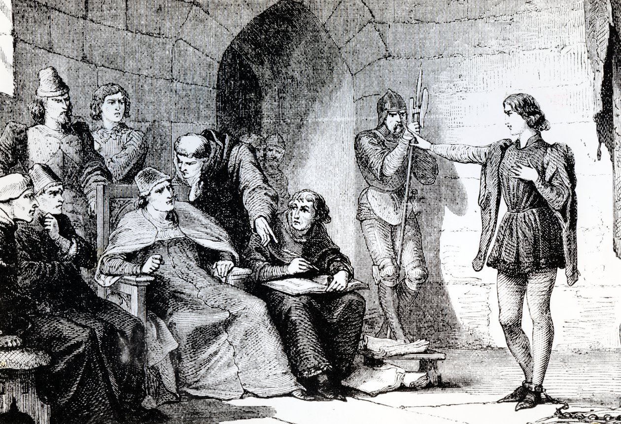 The Trial of Joan of Arc in Rouen by French School