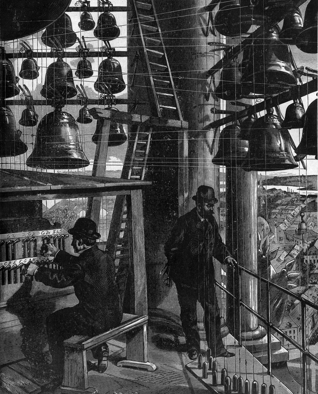 The Carillon of Potsdam in Germany (19th century) by French School