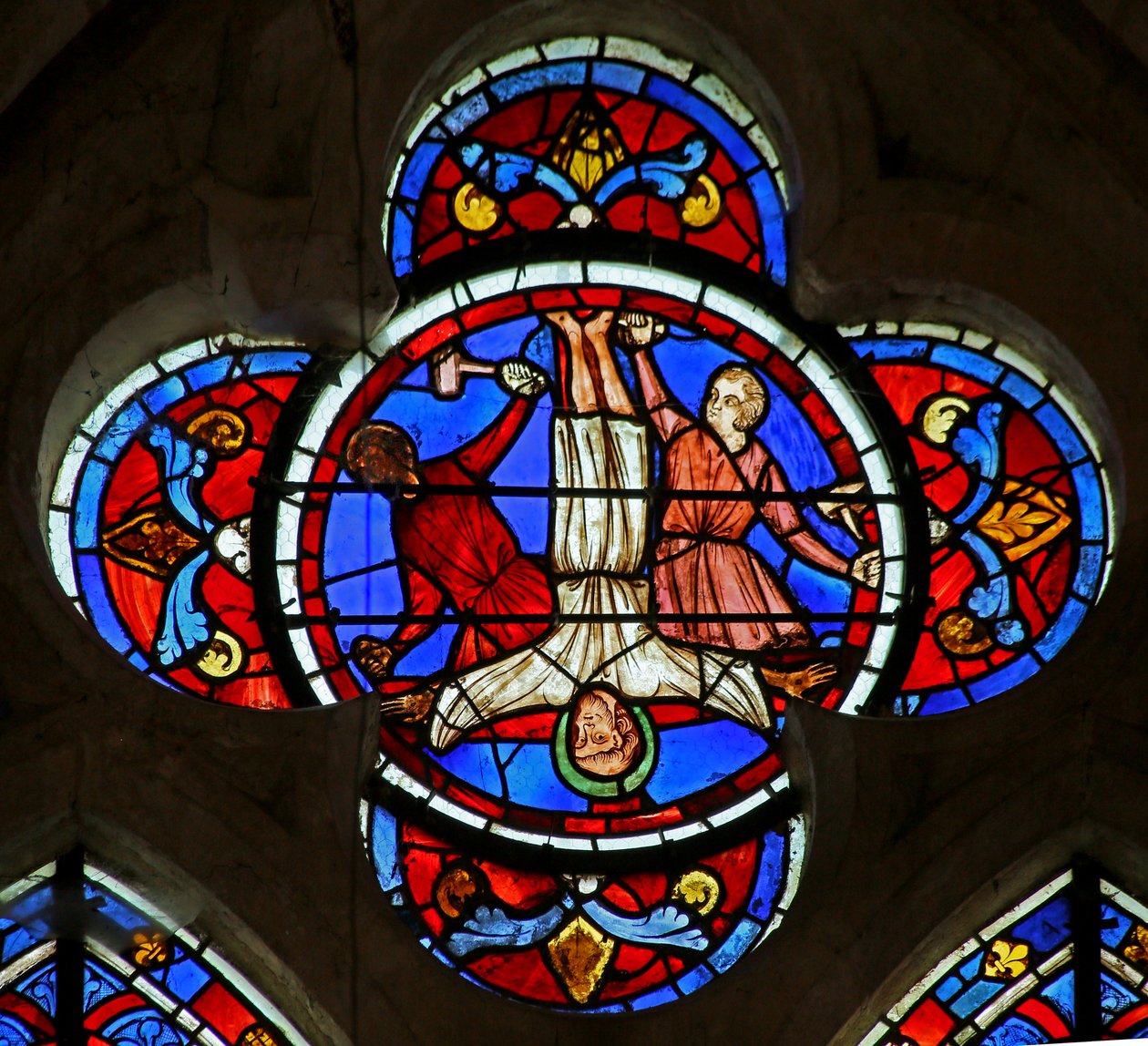 The Crucifixion of St Peter by French School