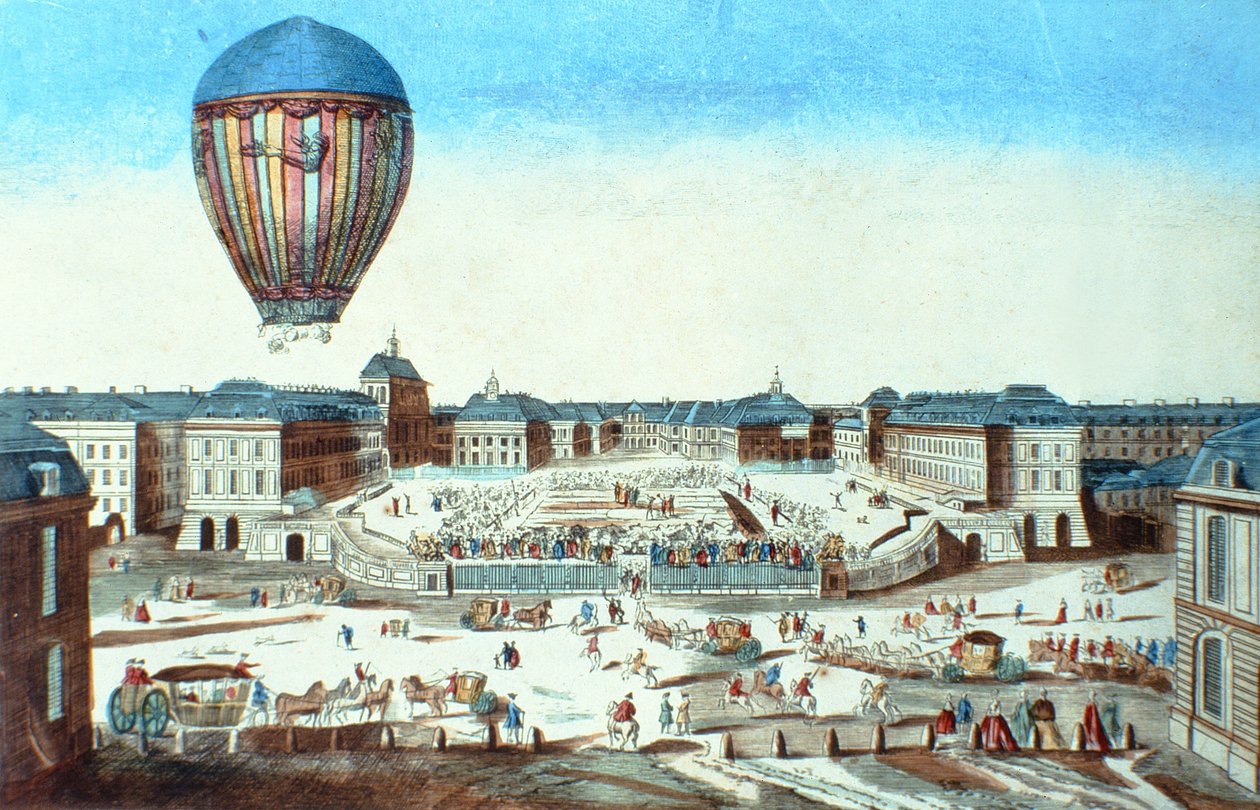 The First Flight of Pilatre du Rozier