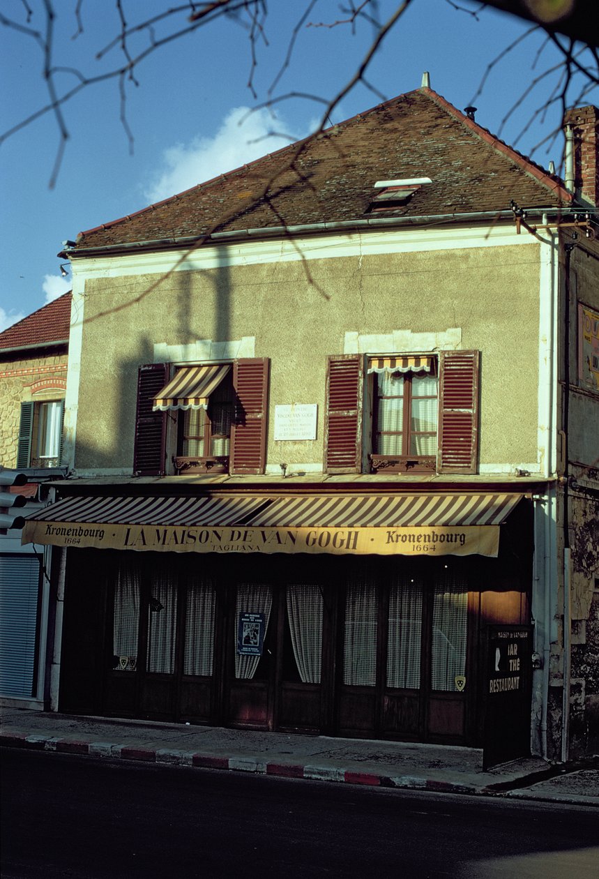 The house in which Vincent van Gogh lived in 1890 by French School